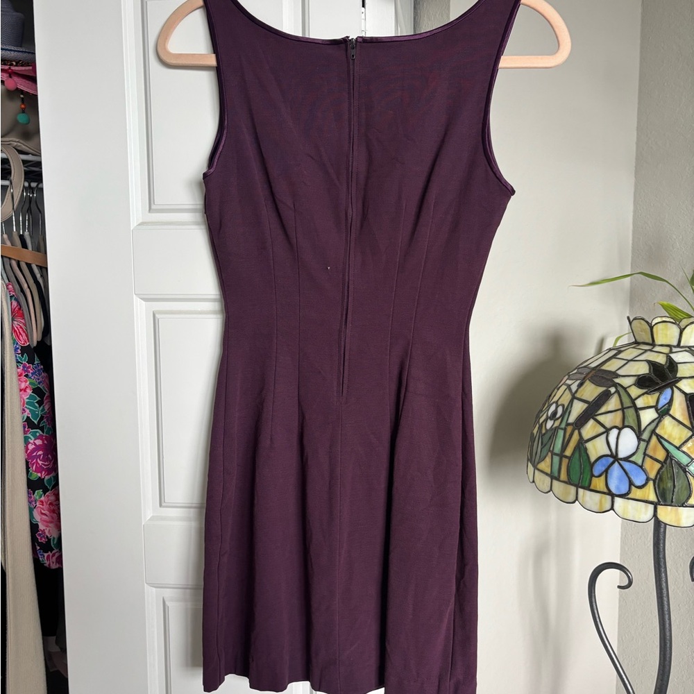 Elegant Purple Sleeveless Dress